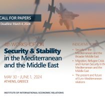 4th WORKSHOP on Security & Stability in the Mediterranean and the Middle East