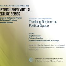 The IIER Distinguished Virtual Lecture Series – Prof. St. Rosow