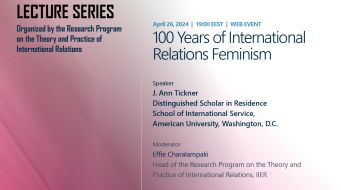 The IIER Distinguished Virtual Lecture Series – Prof. J. Ann Tickner